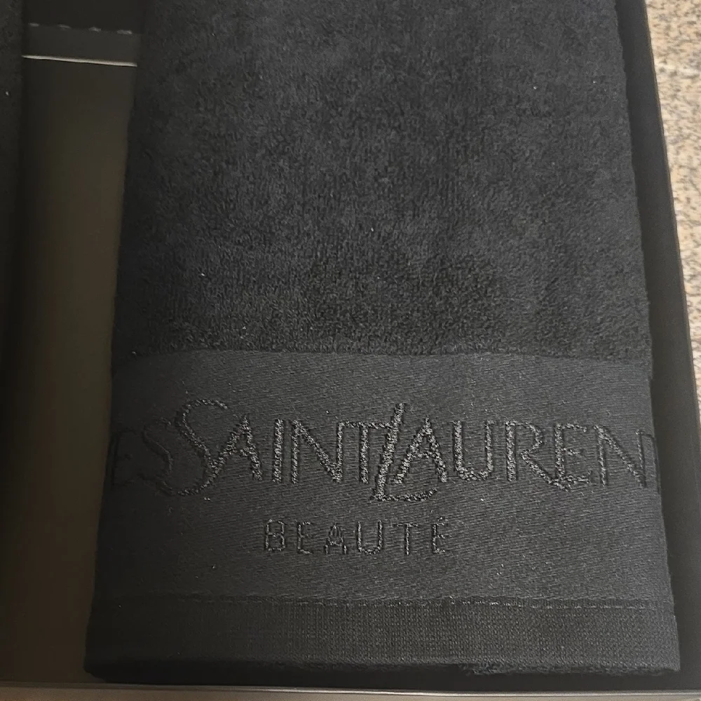 Yves Saint Laurent Black Towel Set NWB